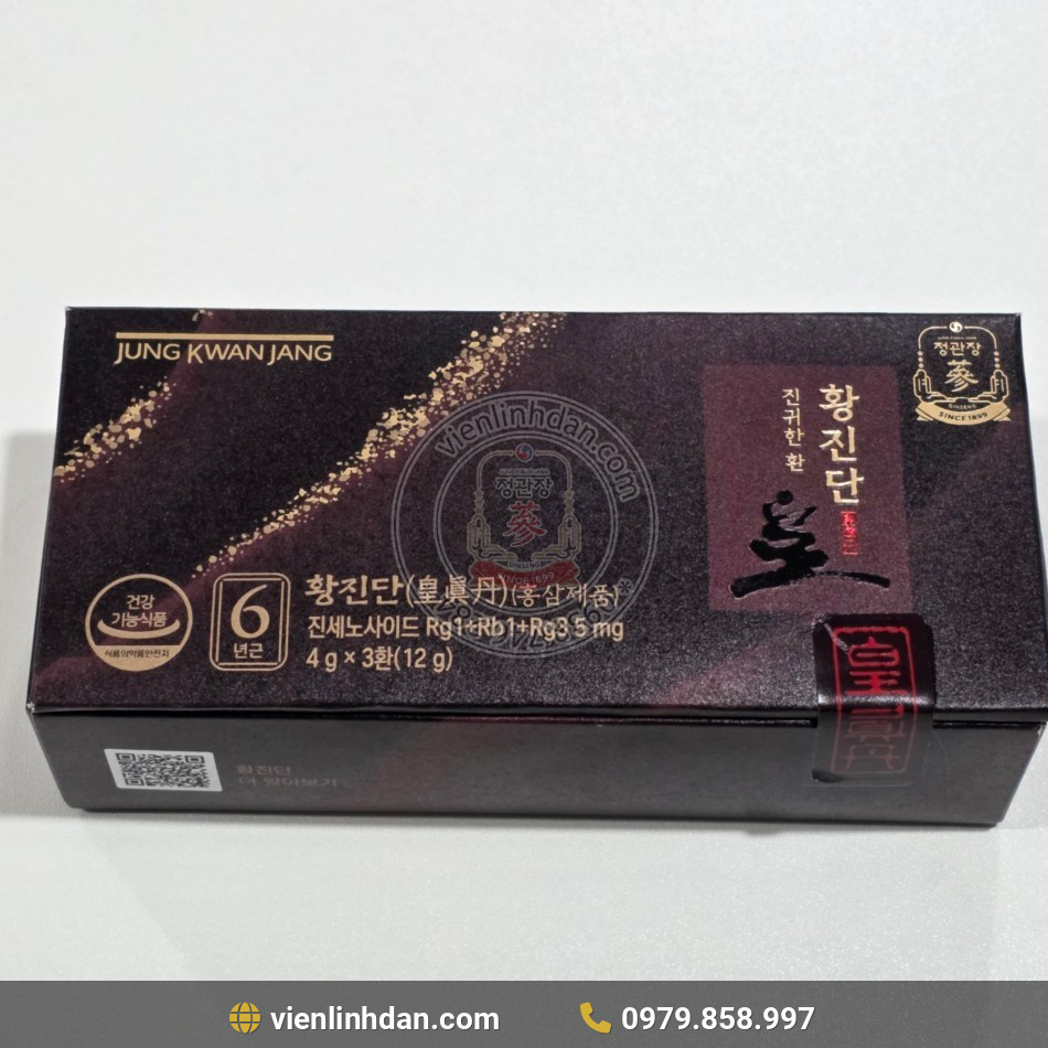 Viên Linh Đan Kgc Jung Kwan Jang Hwang Jin Dan 4g x 3 Viên - Hình ảnh chi tiết